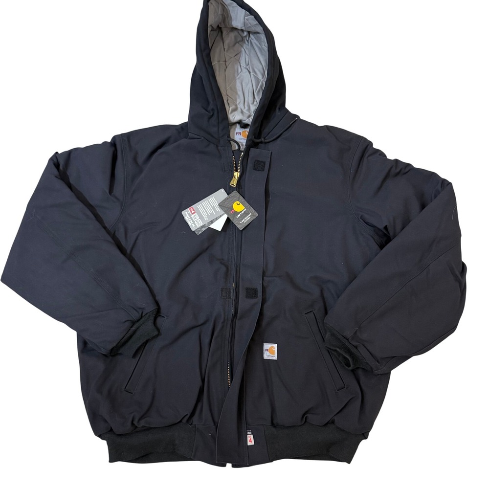 NWT Carhartt FR Flame-Resistant Duck Active Jacket XLTall Black 101621-001 CAT 4
